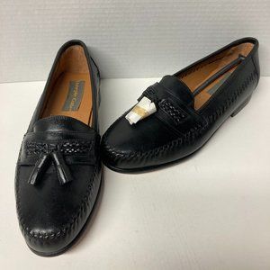Steeple Gate Mens Shoes Size 8 EEE Black Tassels Made in Brazil New